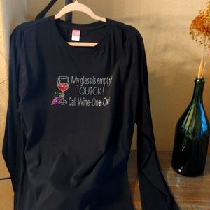 Womens wine one one shirt